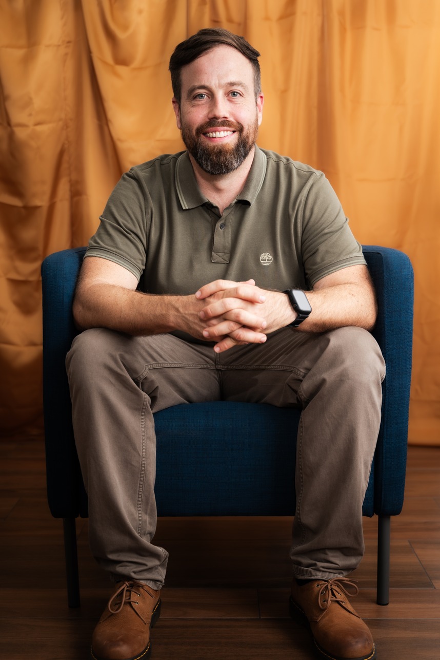 Chris Verbick, seated portrait