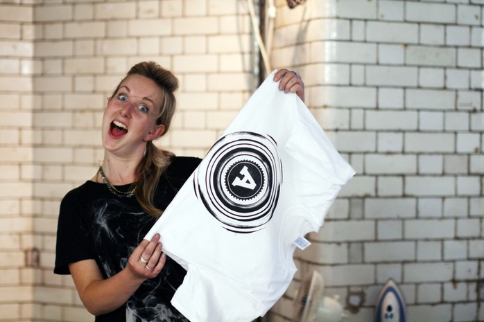 A freshly printed tee