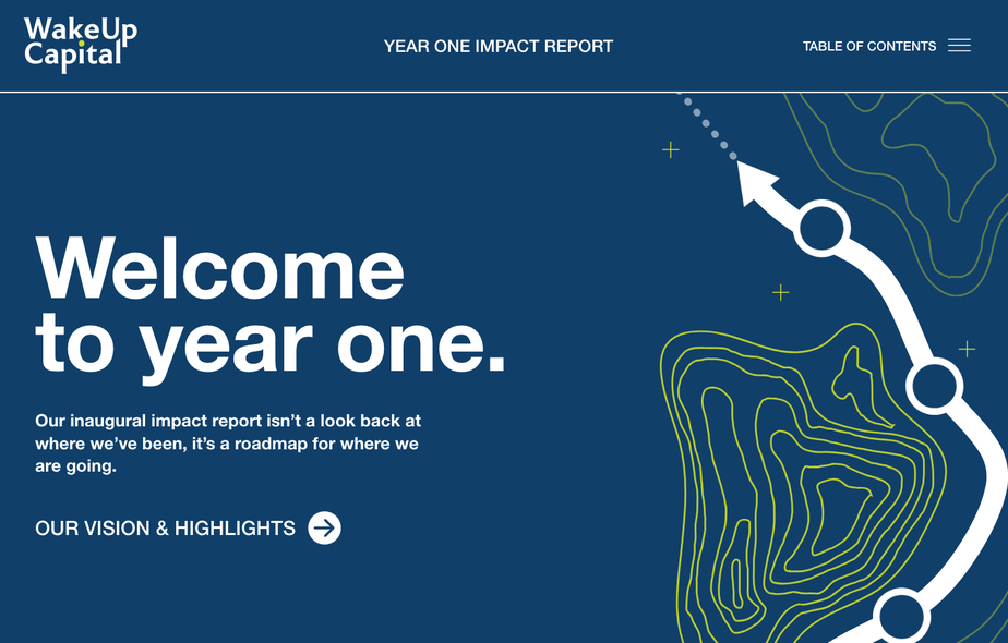 WakeUp Capital year one impact report